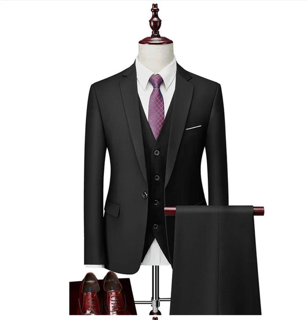 Stylish 3-Piece Suits for Men | Premium Wool & Cotton | Sizes 30-38 | GHS 850